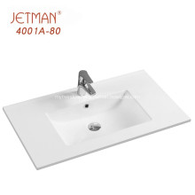 JM4001-81 High-class modern style white ceramic sink bathroom vanity basin